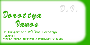 dorottya vamos business card